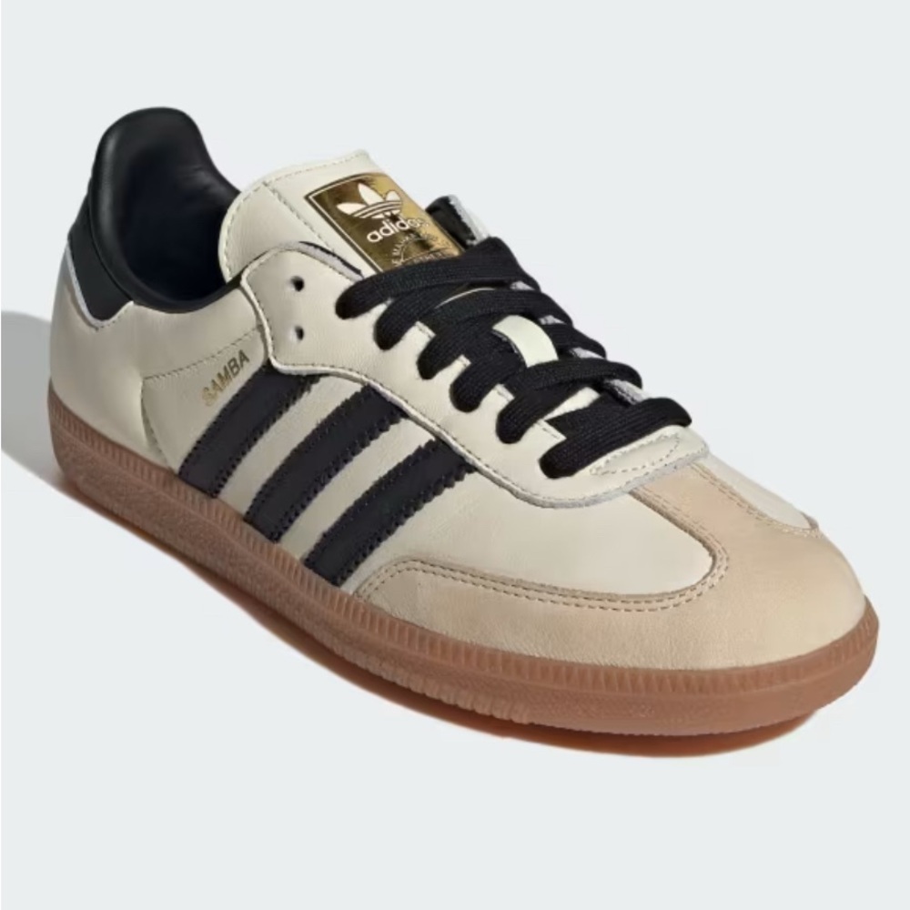 Adidas Samba Sneakers in Black and Cream